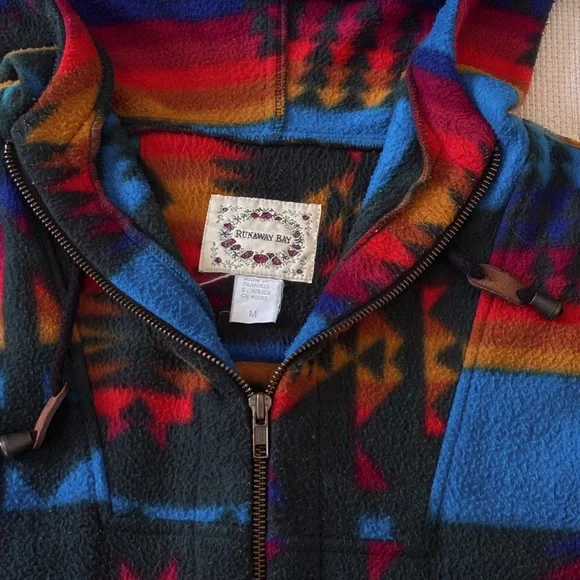 Runaway Bay Multicolor Fleece Jacket - Picture 4 of 5
